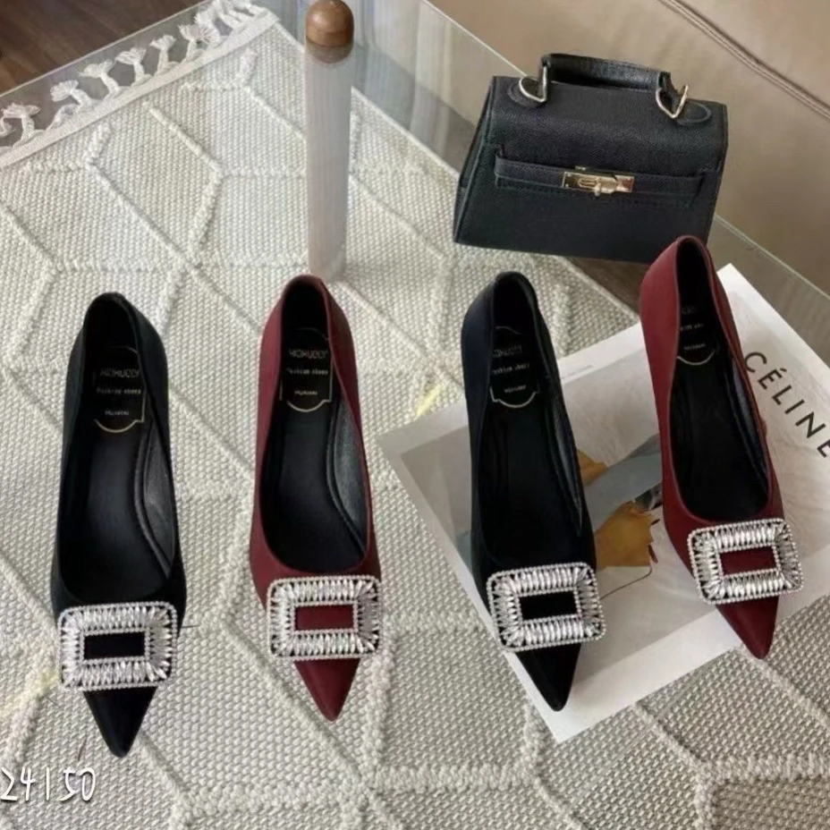 2025年春季新款时尚舒适高跟单鞋668-16