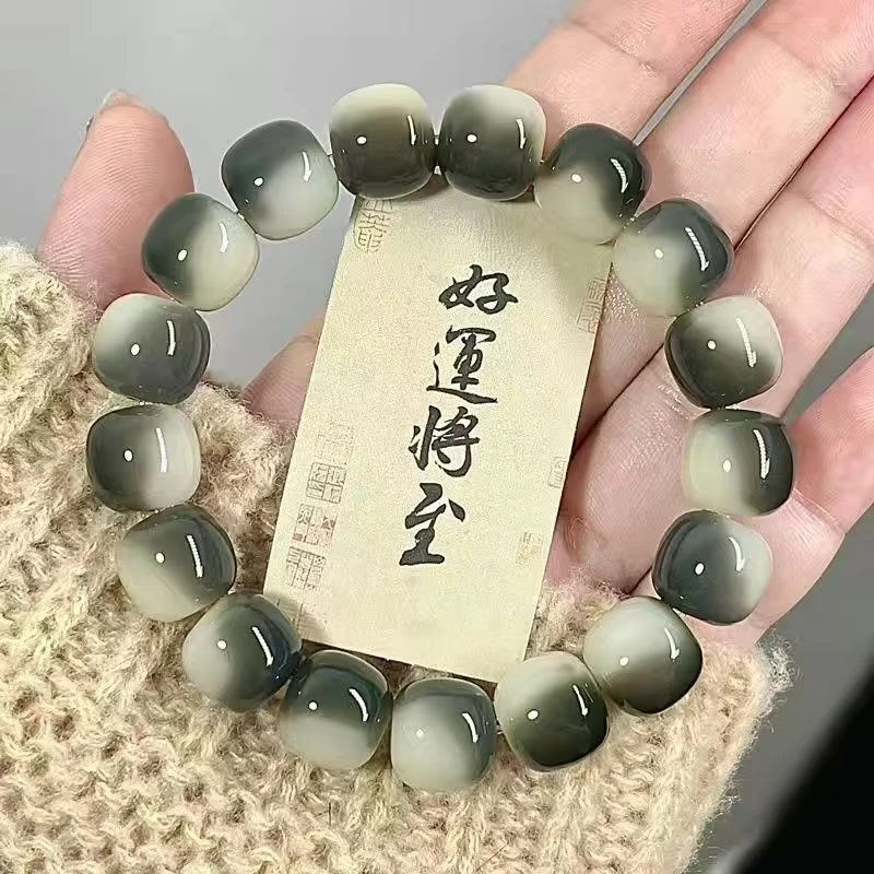1085（无礼盒）精选飘花菩提手串搭配1.2