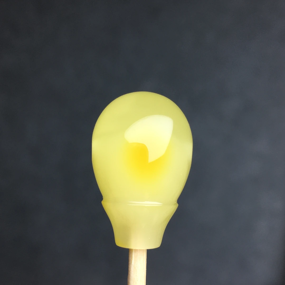 蜜蜡三通对孔约13.1mm原石手作天然原矿保真无烤色无优化