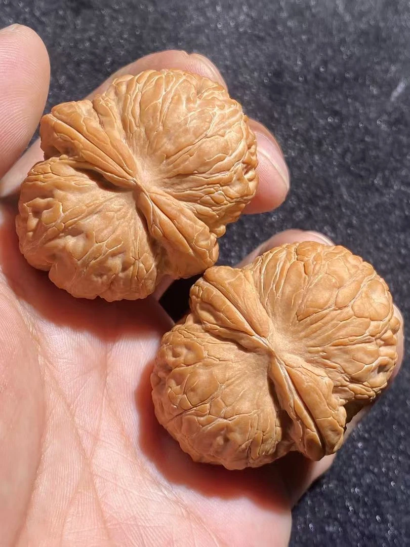 精品平谷元宝狮子头文玩核桃