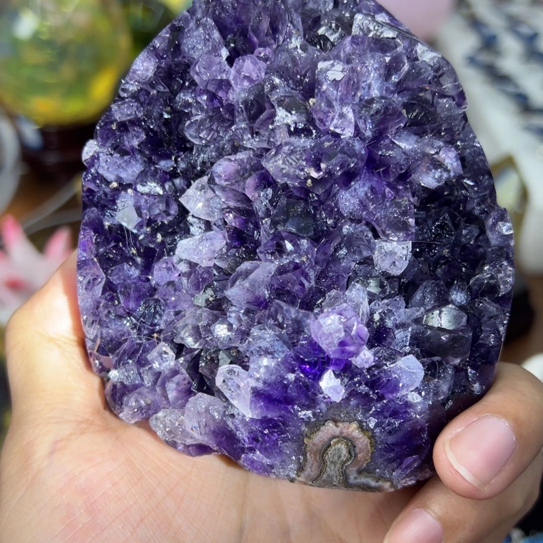 石材紫水晶矿标123
