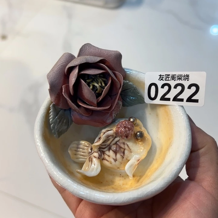 柴烧茶器，纯手工制作