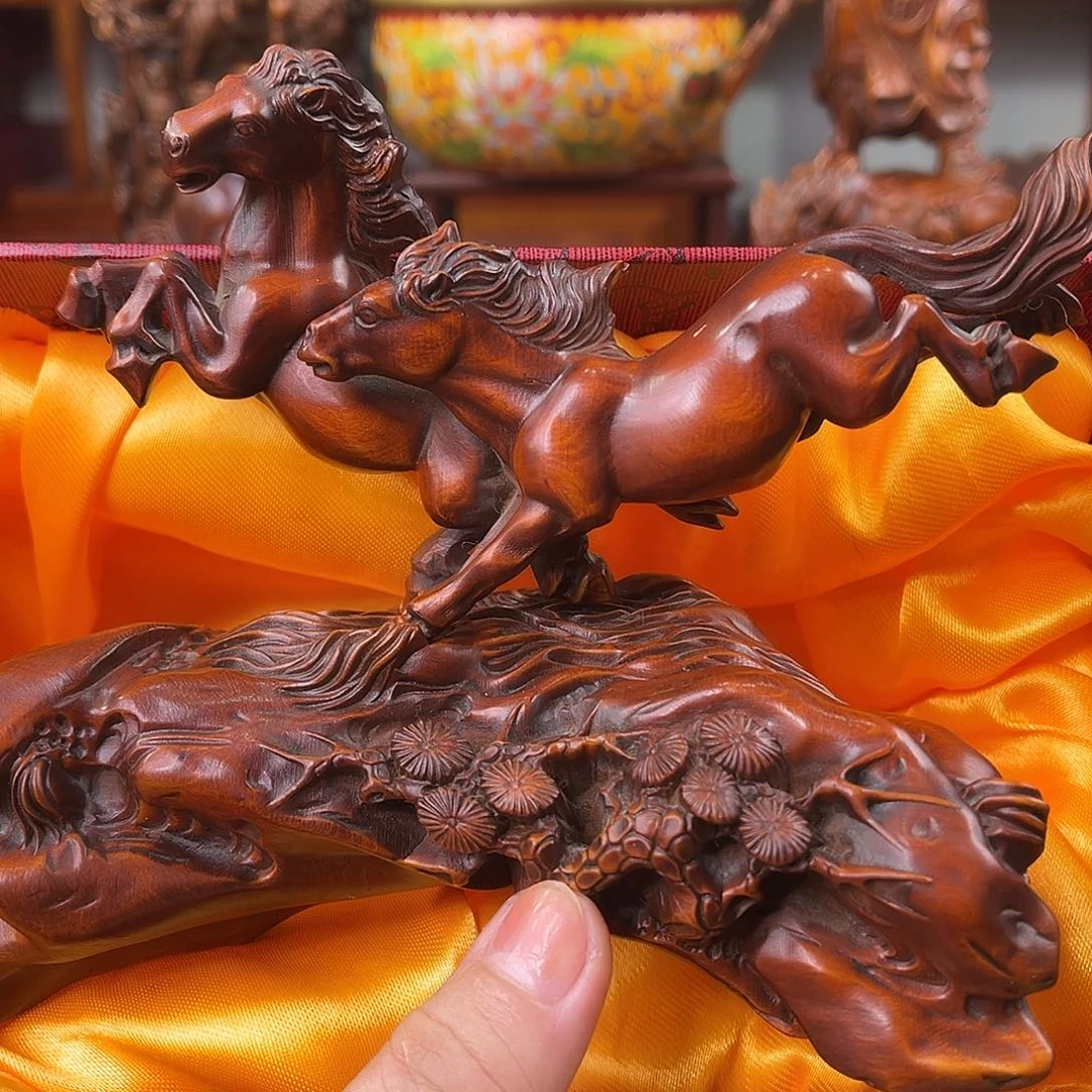 黄杨木黄杨木雕刻高度14厘米