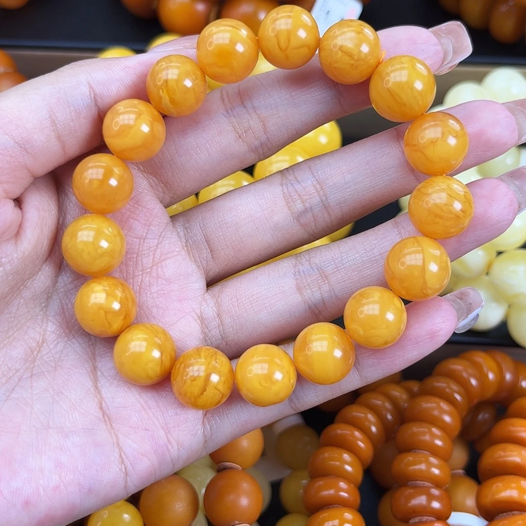 未镶嵌琥珀手链蜜蜡