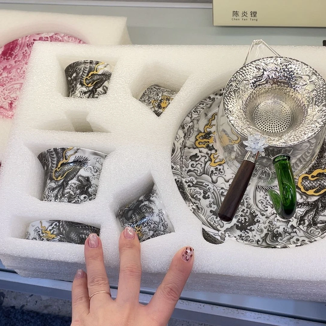 陶景德陶瓷盖碗茶具