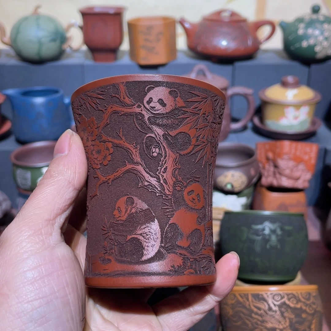 原矿紫砂手工主人杯