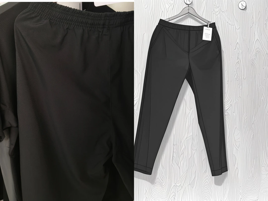 （九号链接）2025夏季新款透气长裤黑灰两色