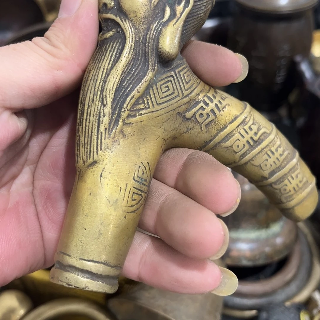 三***鹰闪电购铜摆件工艺品