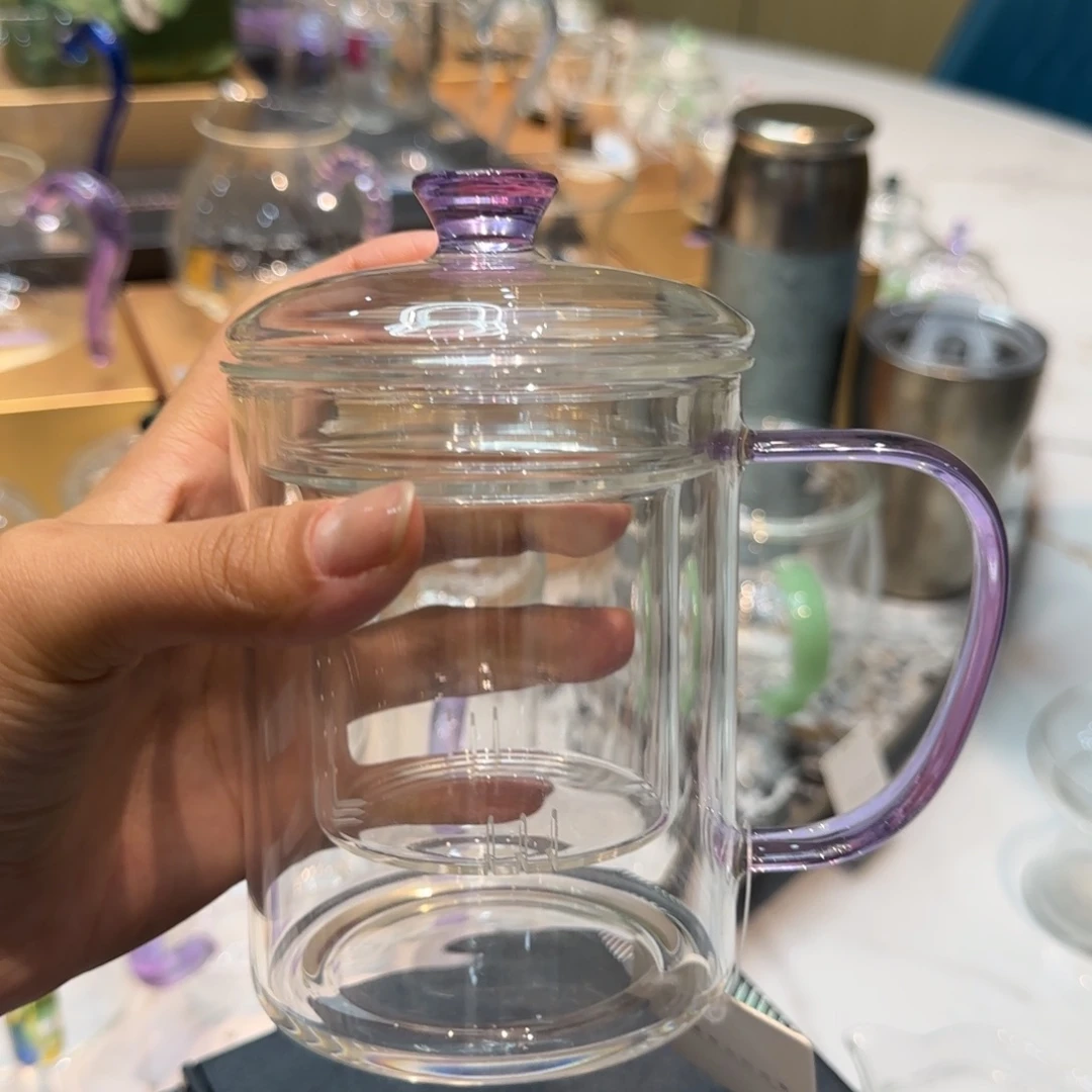 禾器浅紫色清欣杯