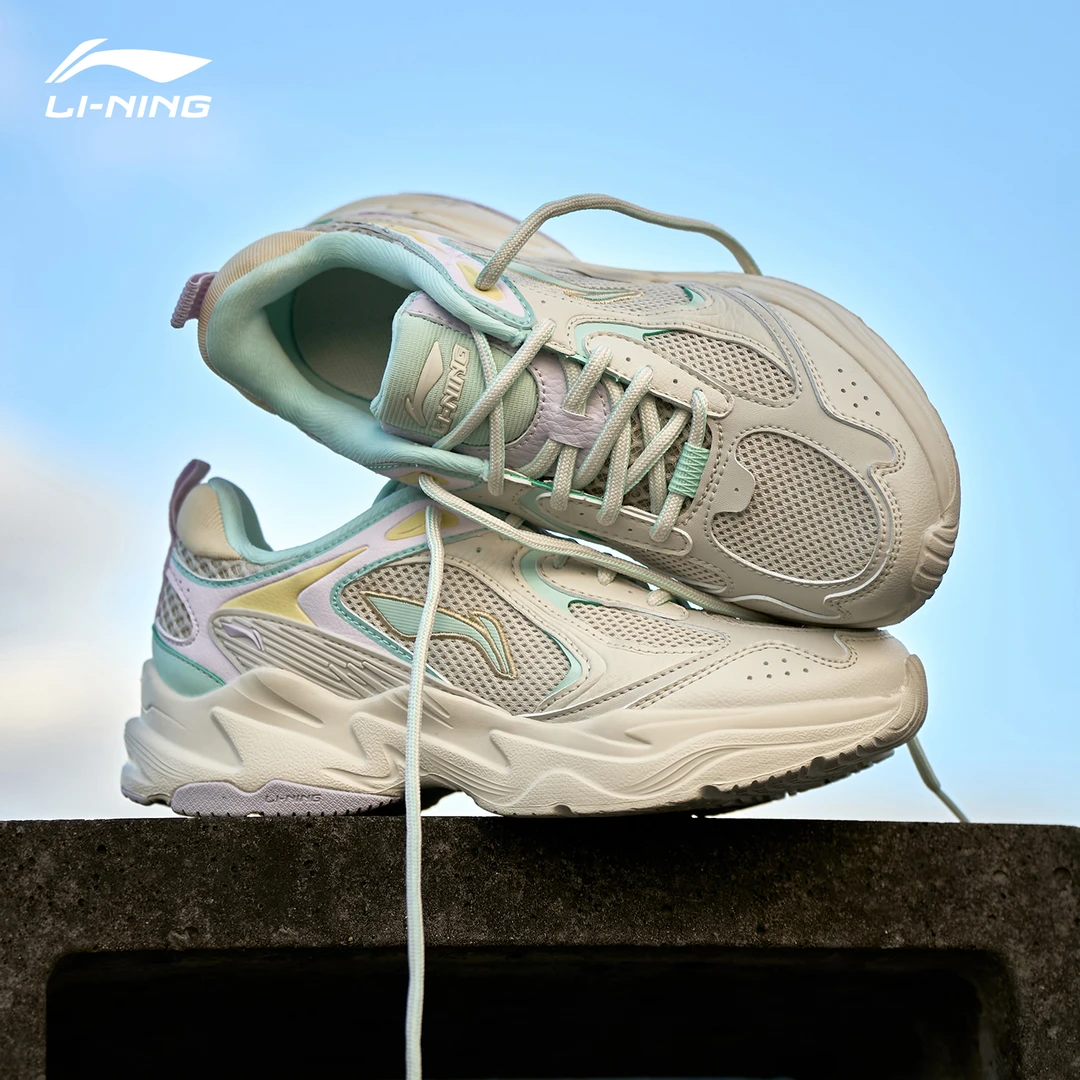 李宁女鞋老爹鞋子2025新款女款爆款百搭网面透气运动鞋正品休闲鞋