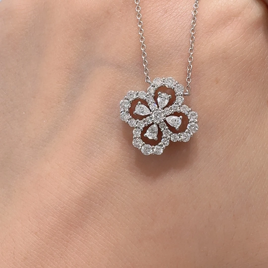 星***乐铂Pt950镶嵌实验室培育钻石