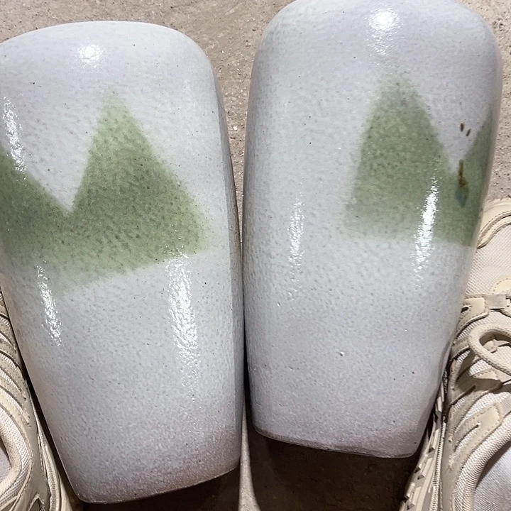 红陶口径15高度29两只小瑕疵