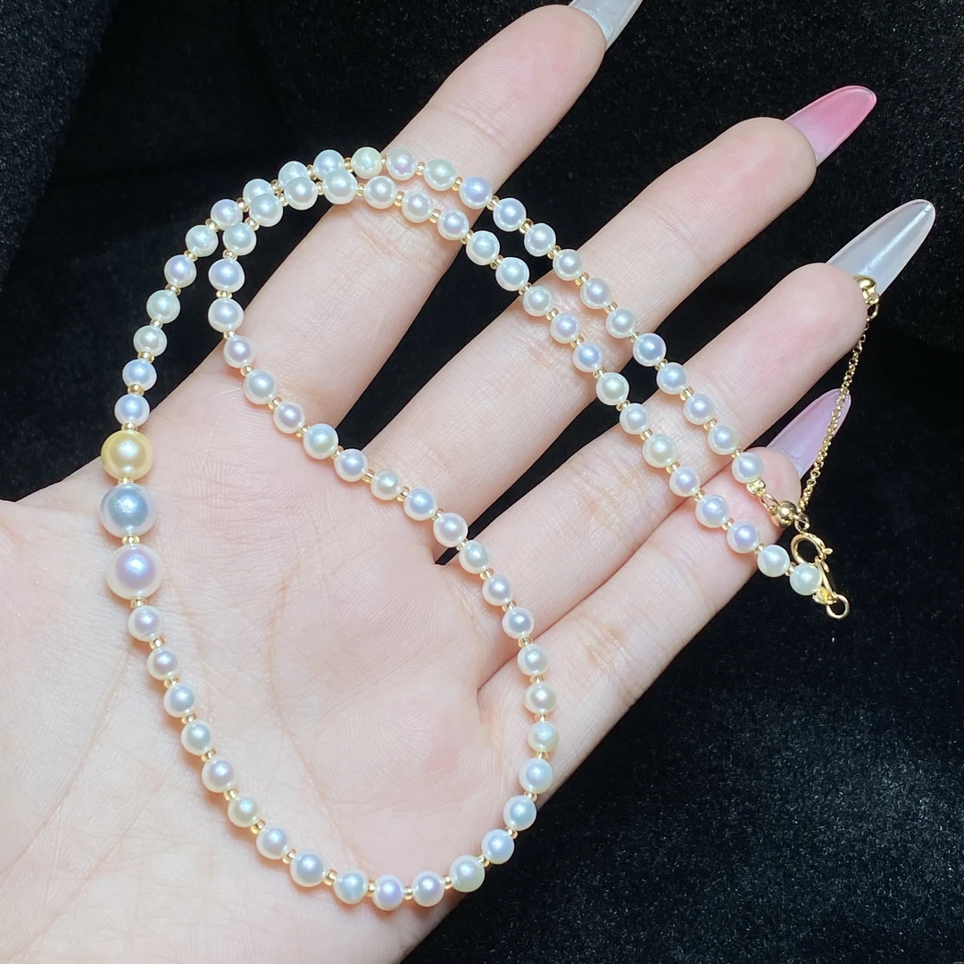 【小北好物】海水珍珠DIY项链约6-7mm【多样性发一件】2QJ19X21