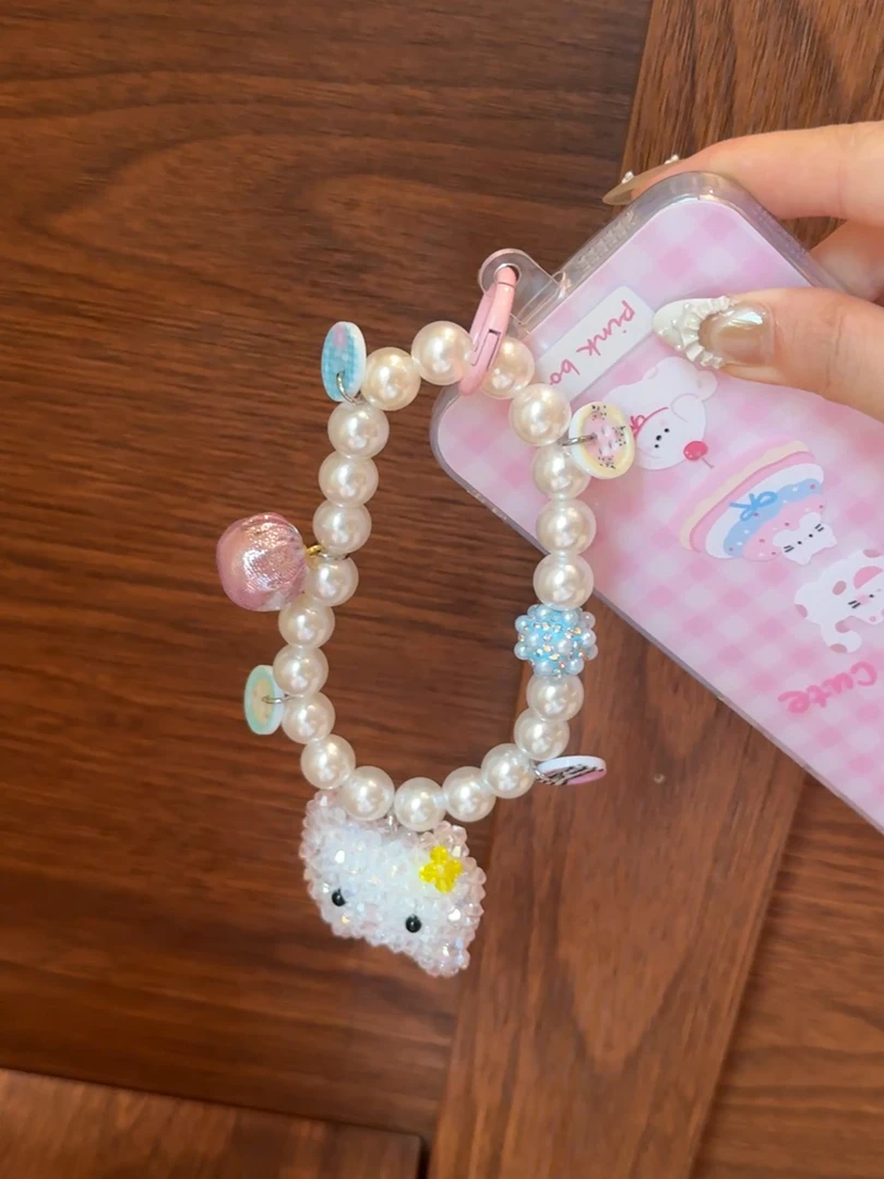 【水晶猫猫】潮玩手机壳挂件饰品挂饰创意个性可爱手机链