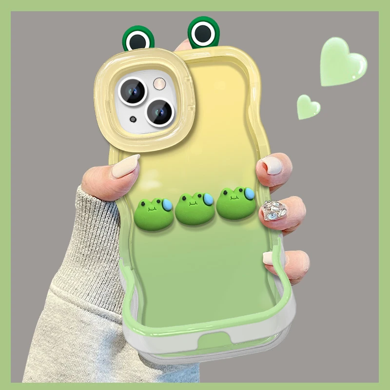 三只青蛙适用苹果vivo华为oppo小米iPhone16板凳双支架手机壳