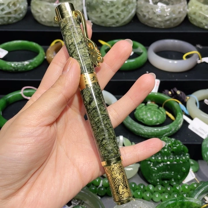 蛇纹石玉钢笔合金