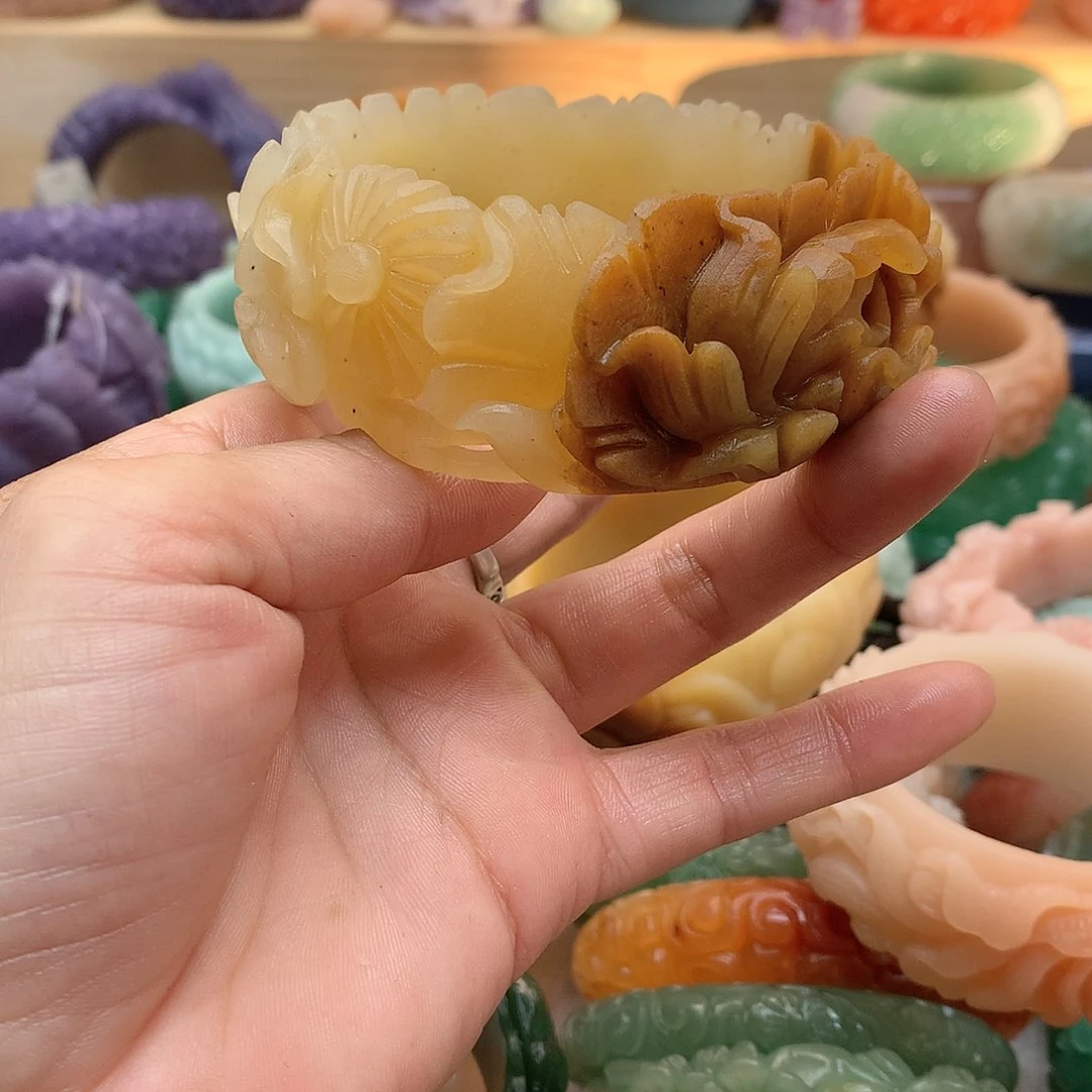 未镶嵌手镯石英质玉心****8