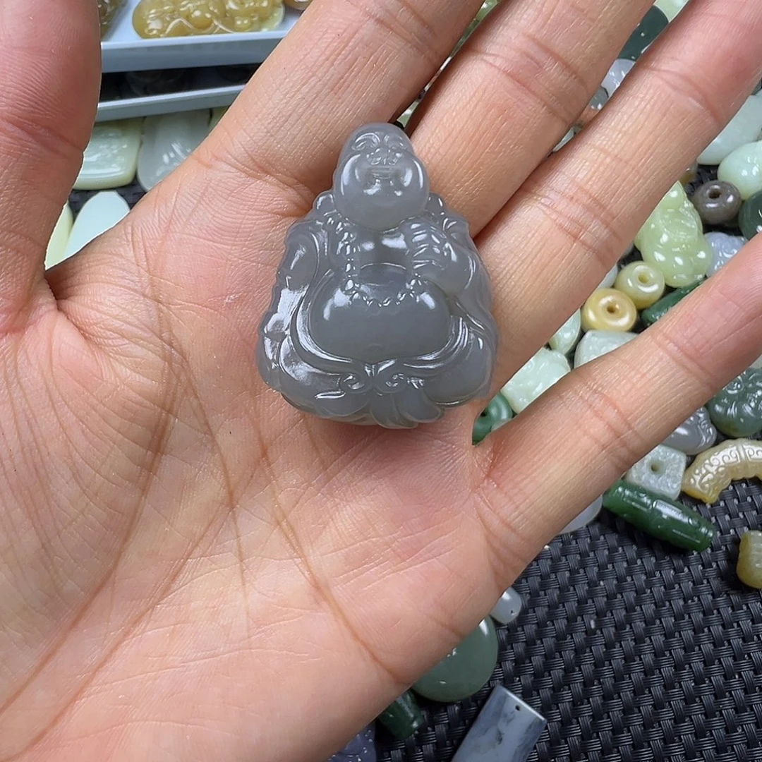 和田玉未镶嵌吊坠(不含链)