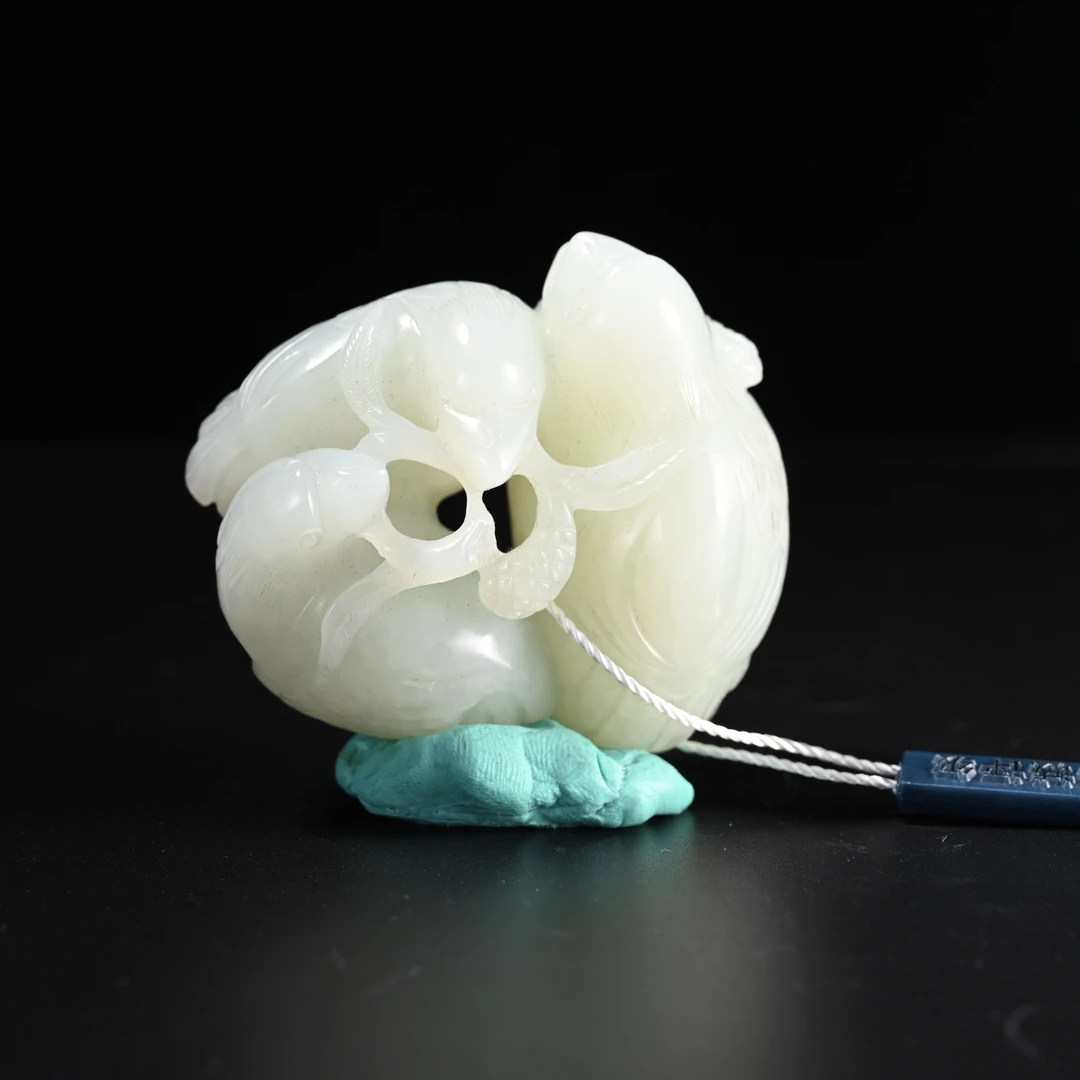 Lot8818 2511070009和田玉和田玉玉雀街麦穗挂件/保利