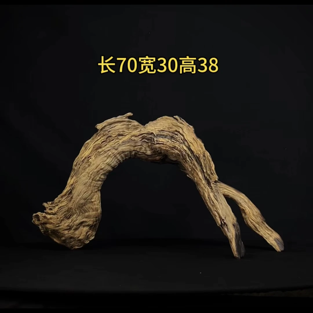 张大狼造景沉木长70cm3脚爆裂拱桥 南美鱼缸造景 鬼柳木秒沉