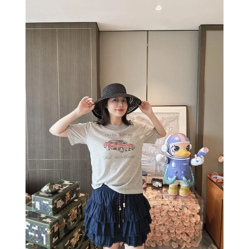 BETTER JOELAY-中版【复古车神】时尚可爱百搭短袖T恤休闲风KH3105