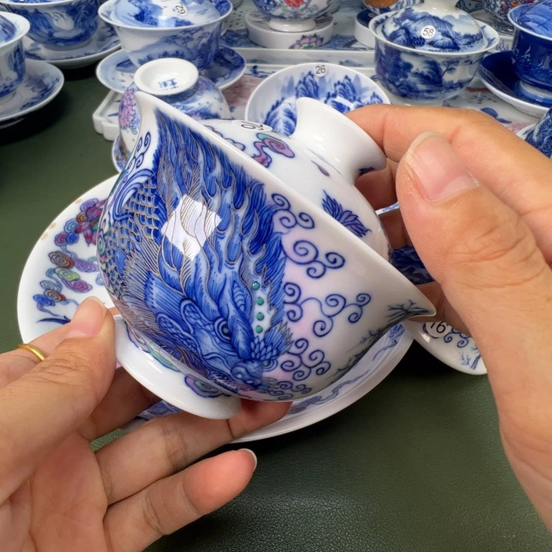 景德镇纯手工纯手绘茶具木木76