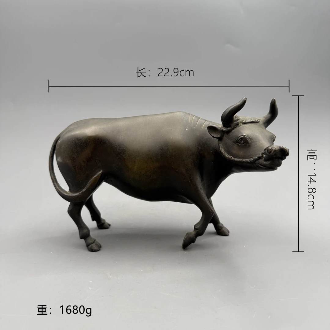 清代 十二生肖铜牛摆件 21310
