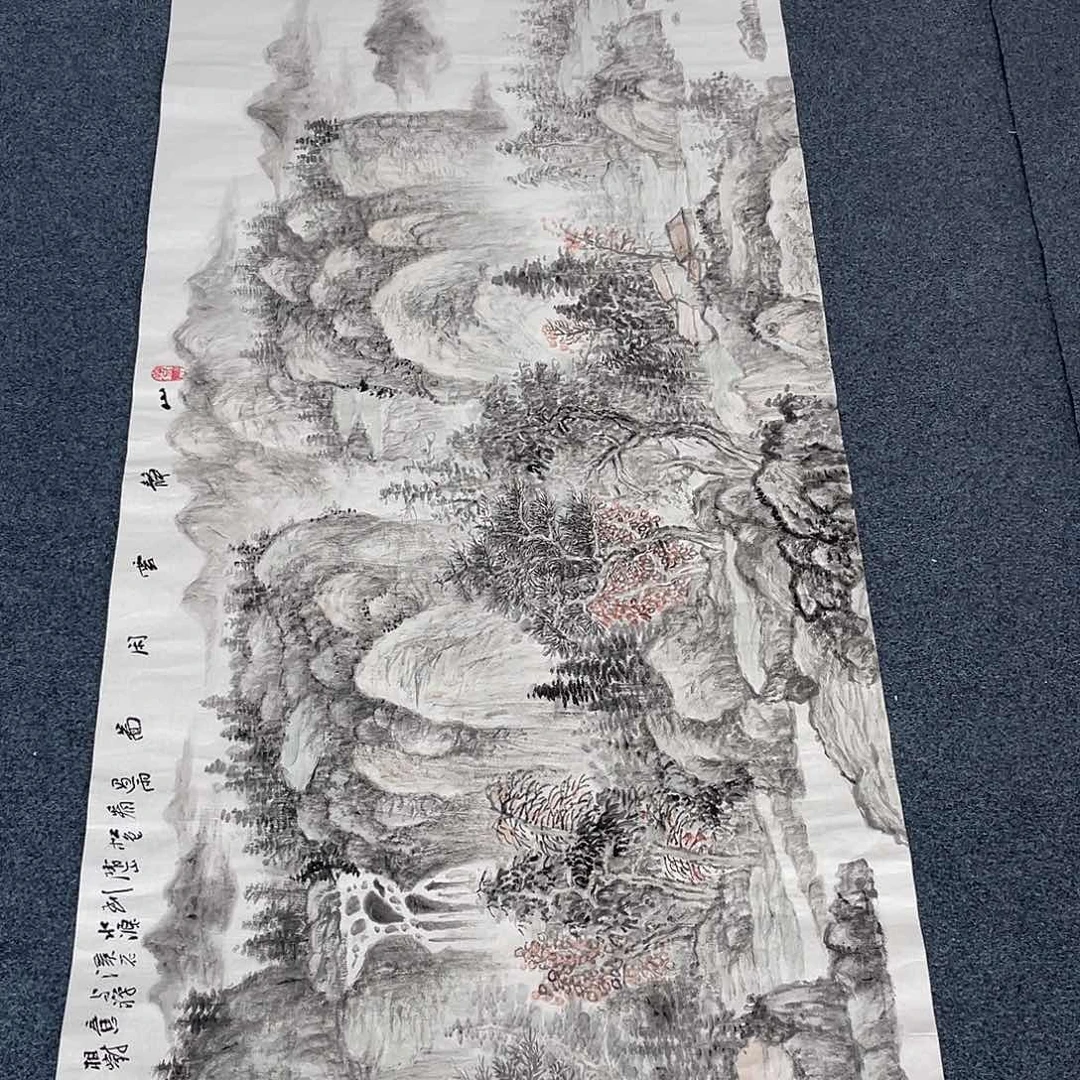 国画纯手工制作的一