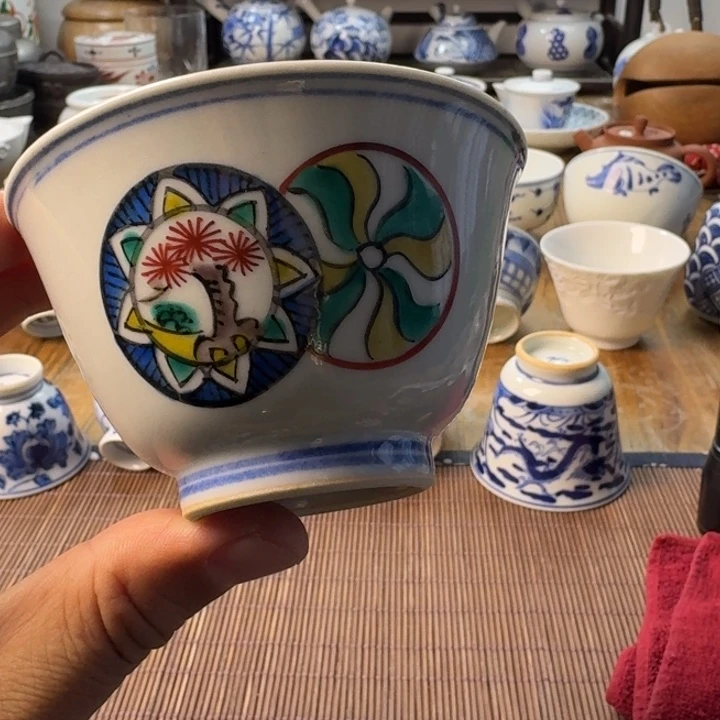青花瓷器杯子茶具