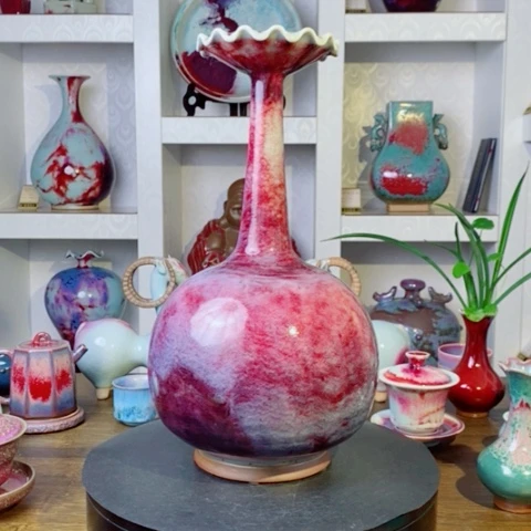 海***3瓷片禹州神后钧瓷原产地~