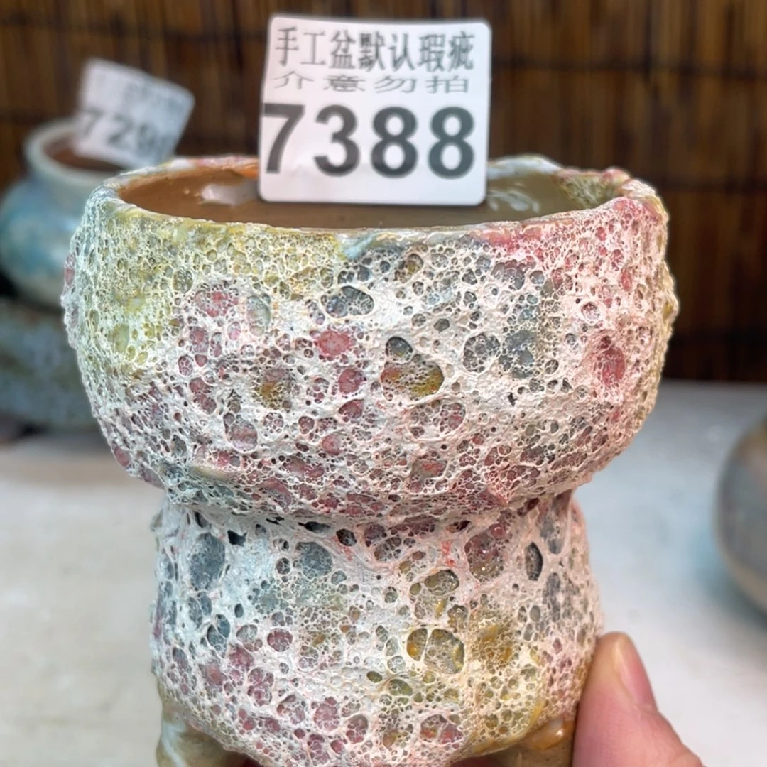 手工花盆默认瑕疵完美者勿拍