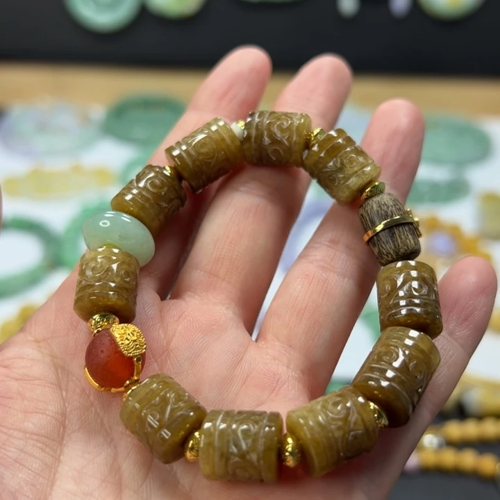 未镶嵌手链翡翠手串