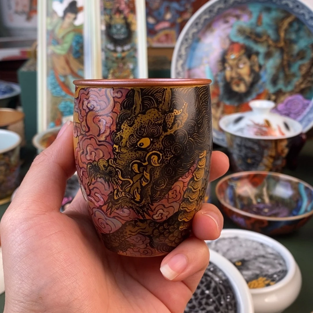 纯手工手绘陶瓷杯