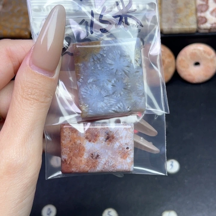 未镶嵌吊坠硅化珊瑚（珊瑚玉）