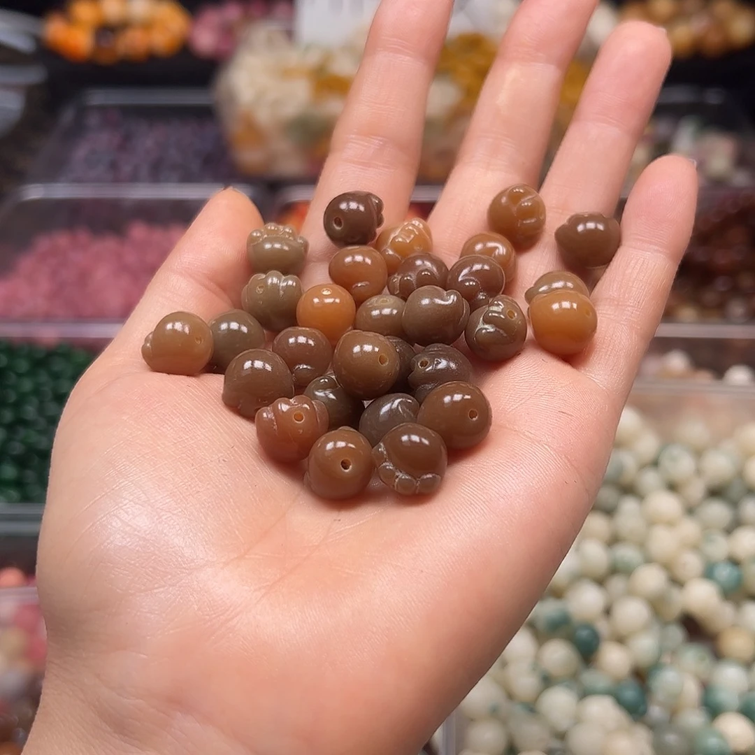 手串菩提根/象牙果微老料冰猫爪50颗