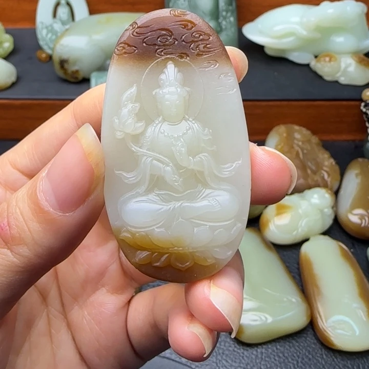 时***！定制和田玉新疆且末金山糖