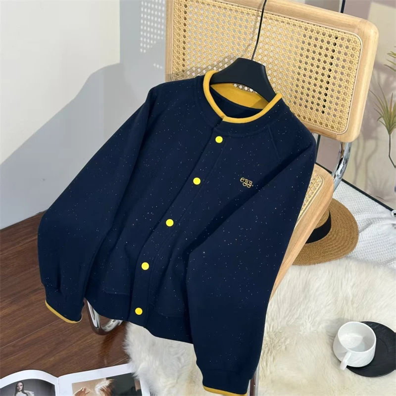 「洋气减龄」2025早春新款百搭时尚休闲拼接女短外套O-Q807