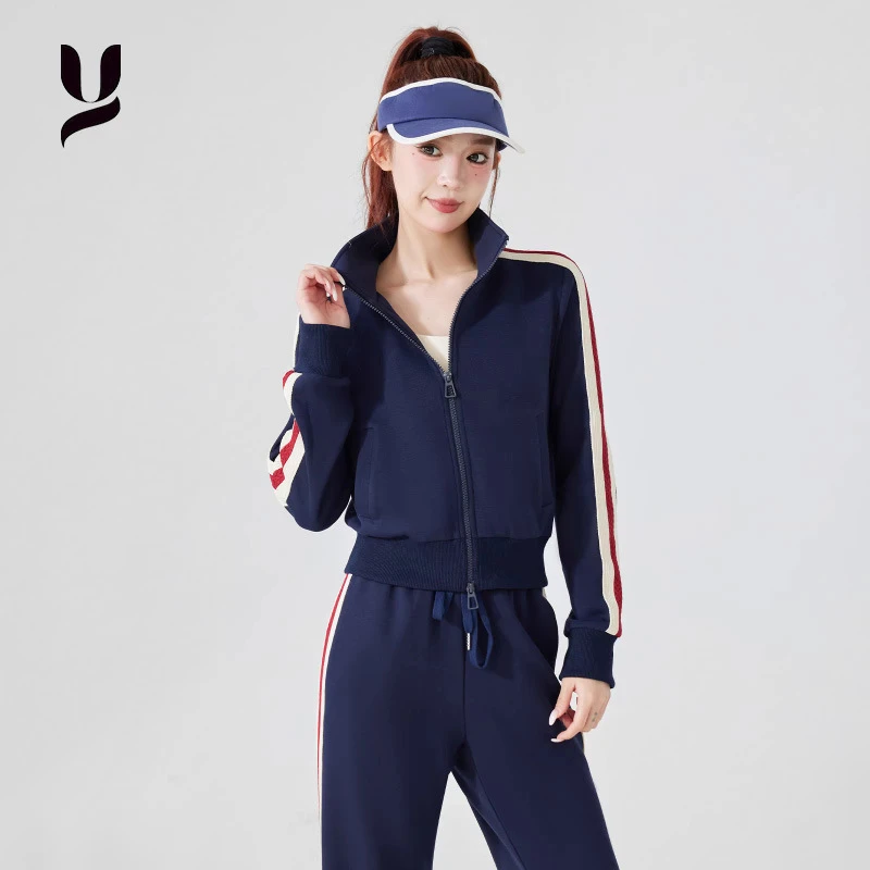 2025春季新款显瘦户外跑步微弹健身瑜伽跑步长袖外套运动瑜伽外套