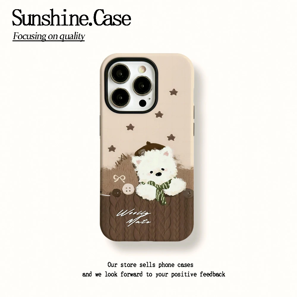 菲林二合一适用苹果华为vivo小米oppo手机壳领带小狗17PRO/16