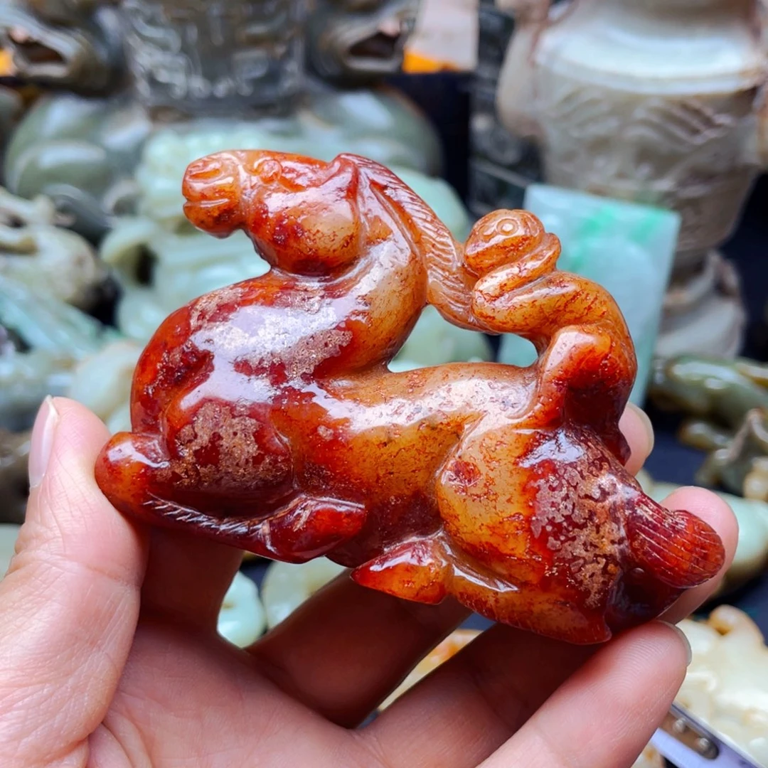 白玉菩提吊坠摆件
