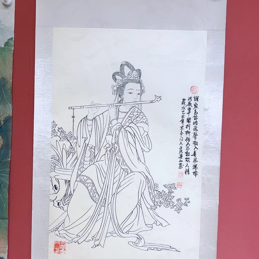 国画侯果山老师亲笔手绘作品朵
