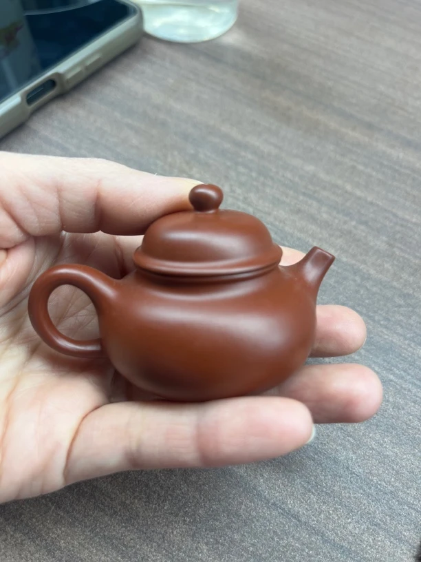 宜兴紫砂壶小容天50CC（大红袍）微瑕