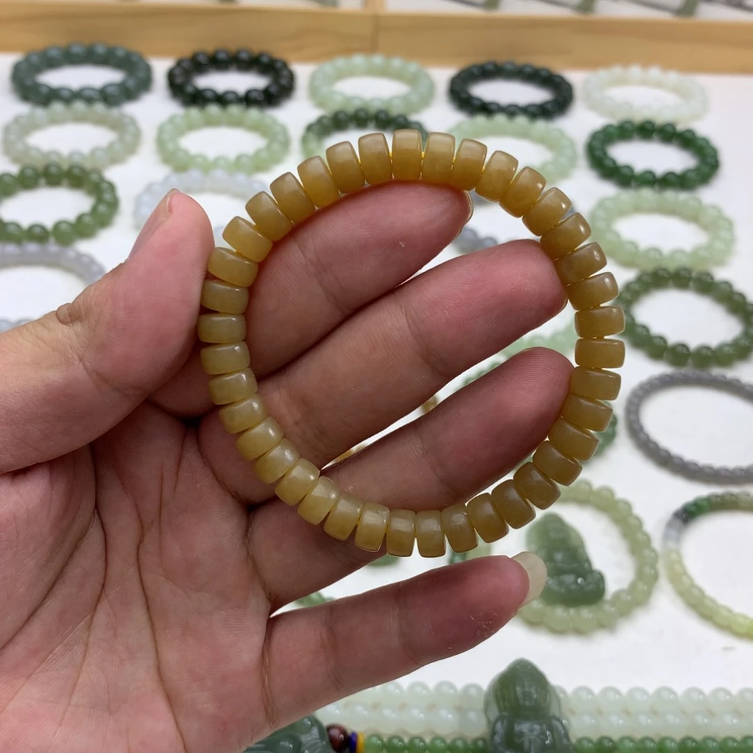 手串未镶嵌和田玉（且末糖药片8.3）