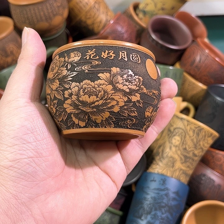 茶杯紫砂全手工紫砂主人杯