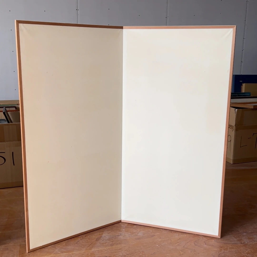 绘画屏风框画茶空间设计