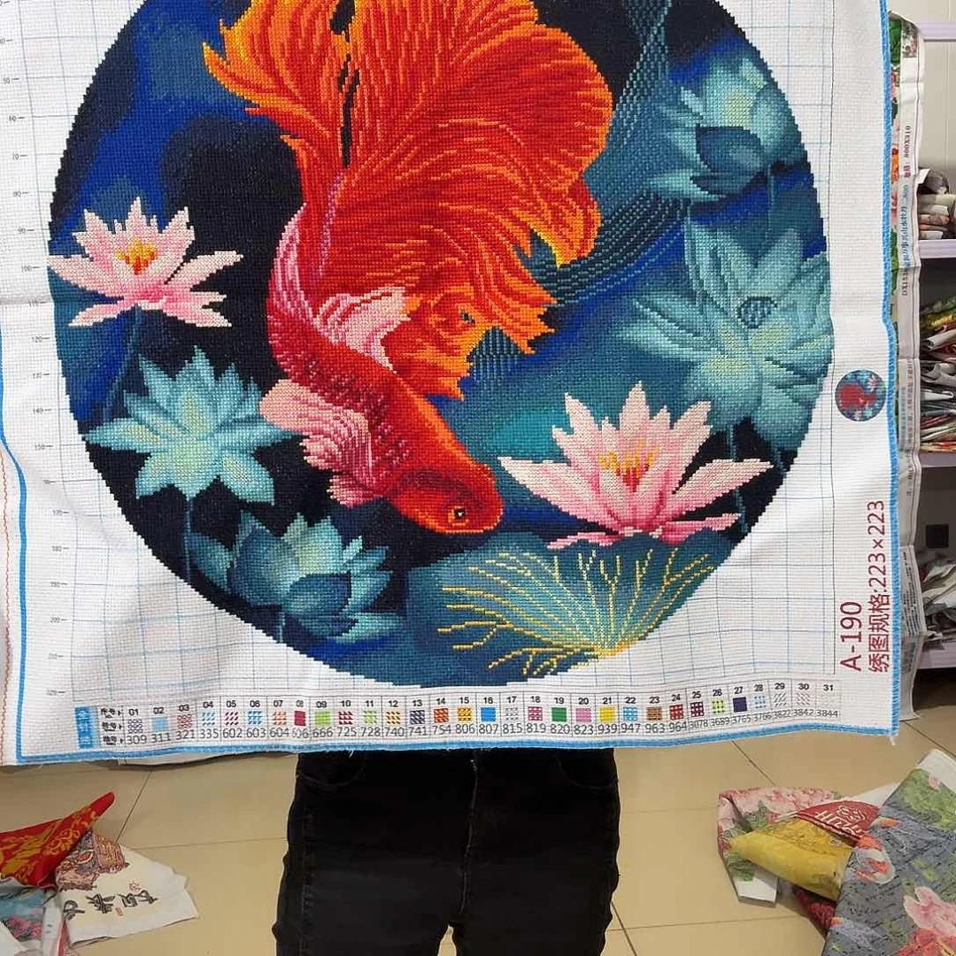 棉十字绣成品出售