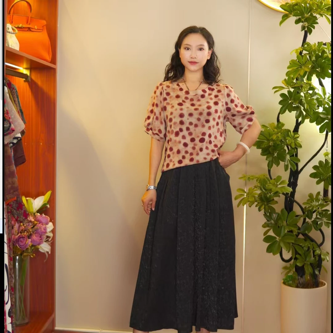 唯美上衣  气质中长款时尚夏季百搭遮肉上衣10237-369