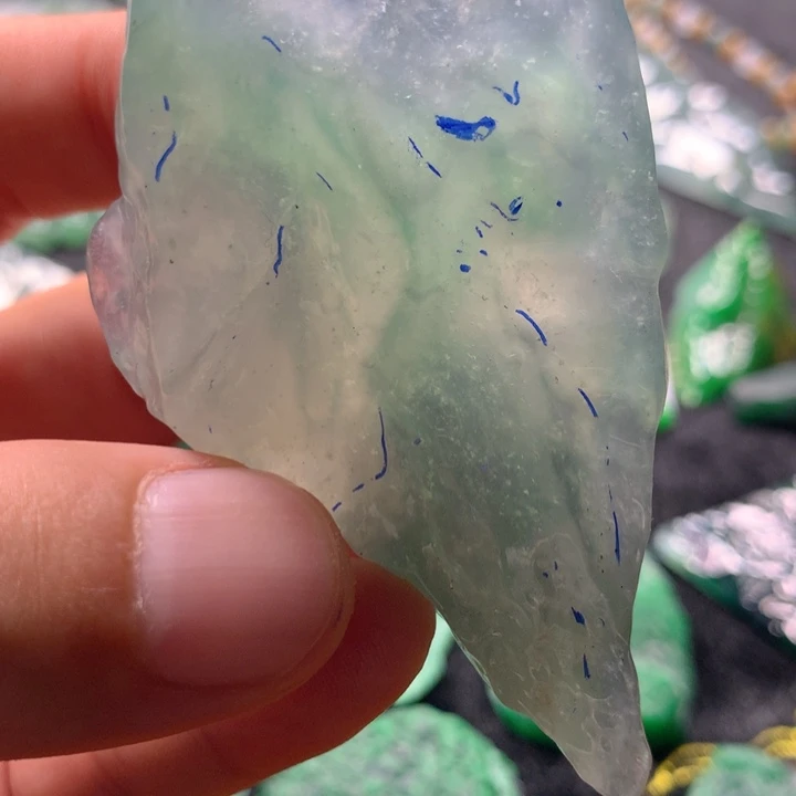 定制翡翠未镶嵌翡翠片料定制