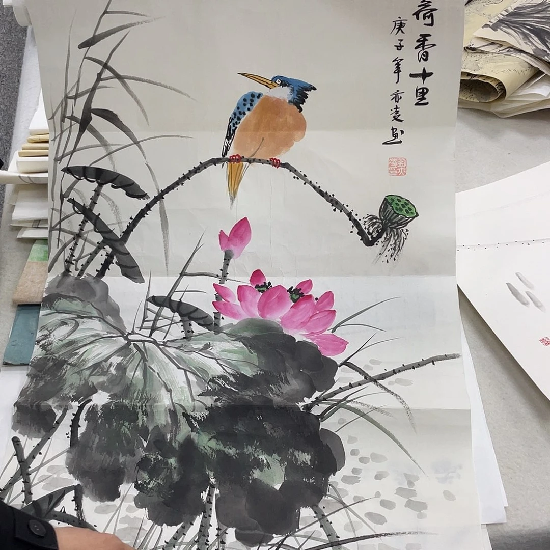 国画纯手绘字画宣纸