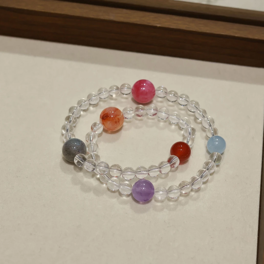 【星梦】白色多彩双圈设计款